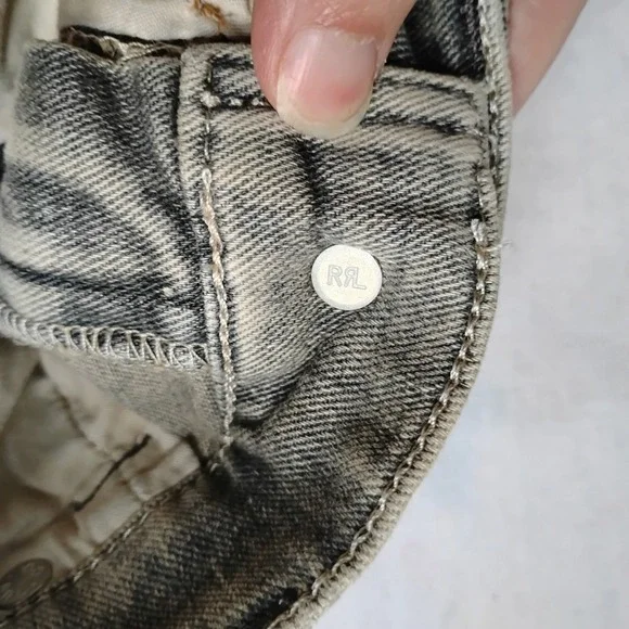 RRL Ralph Lauren Jeans 28 Womens Skinny Stretch Fit Slim Grey Classic New - Picture 16 of 16